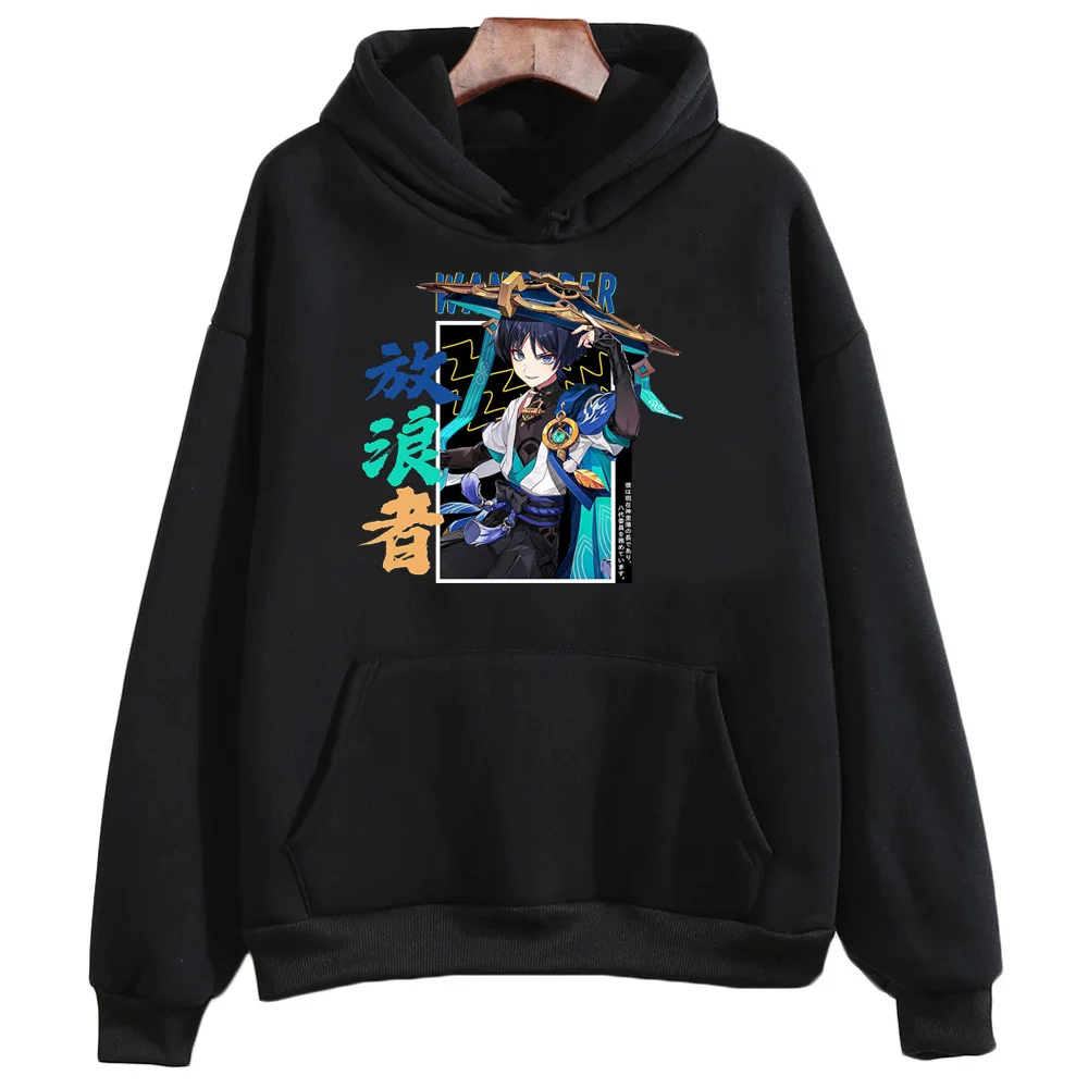 Genshin Impact Scaramouche hoodies women Kawaii anime funny pulls female Kawaii Hooded Shirt