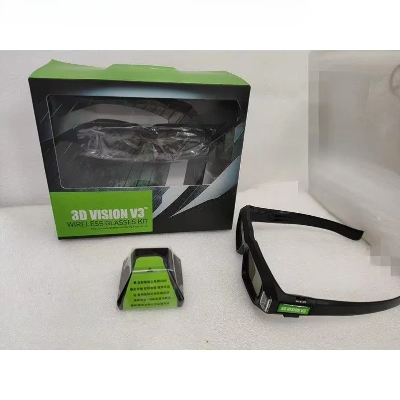 3D Vision V3 Stereo Wireless Glasses Set Shutter, Spot Fast Delivery