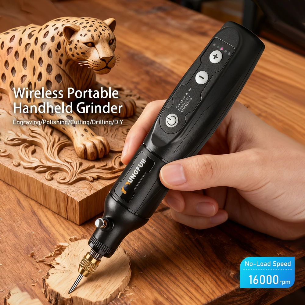 

Беспроводной вращающийся инструмент Tungfull, 5-скоростная зарядка через USB, мини-потужные вращающиеся инструменты для гравировки, шлифовки, полировки, резьбы, резки