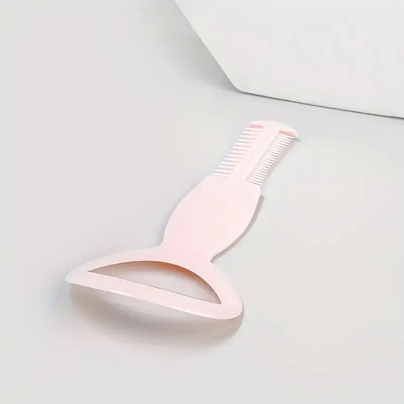 1pc プロ実用アイライナーステンシルキット - コームとまつげアプリケーターツール付きの使いやすいマスカラシールドガードで正確に