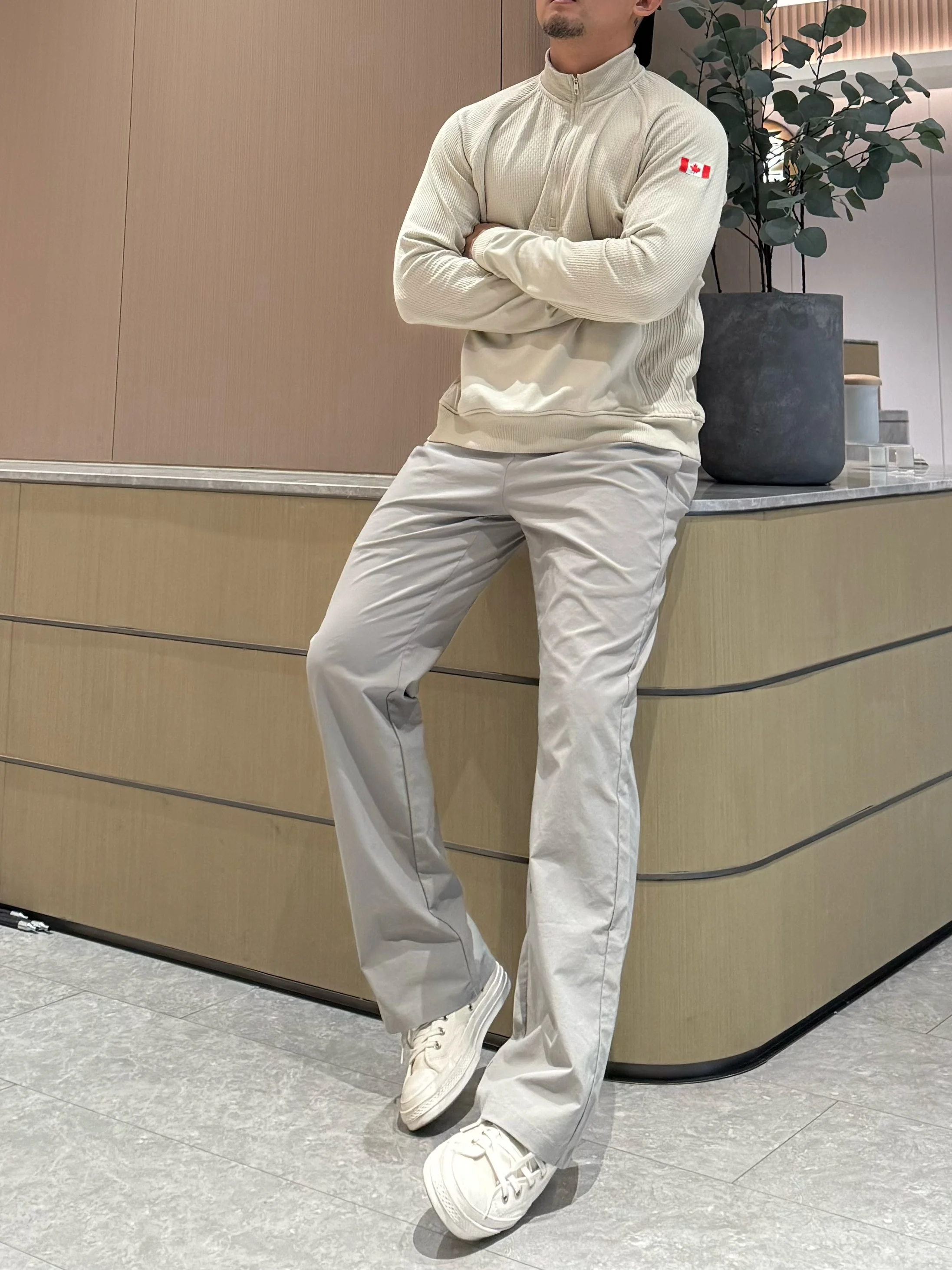 High Waist Slim Fit Casual Pants American Sle Summer Sun Protection Ice Sensation Lightweight Outdoor Breathable Fitn Le...
