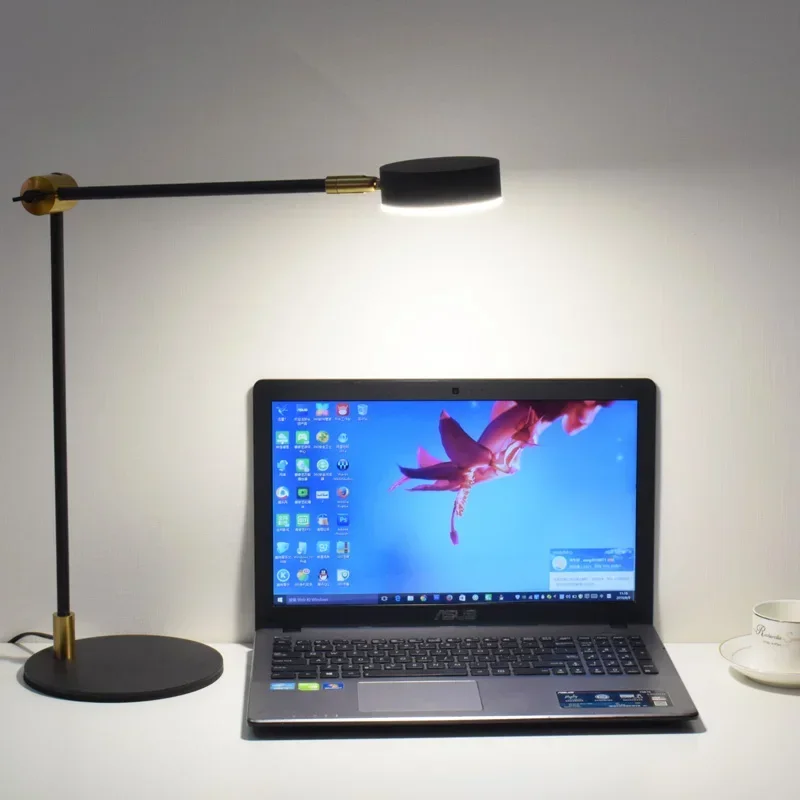 Simple and Light Luxury Study Office Computer Desk Long Arm Bedside Reading Eye Protection LED Desk Lamp