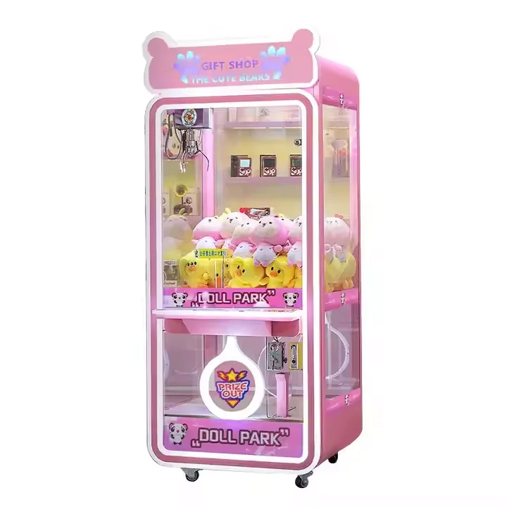 Highly Popular Coin-Operated Arcade Doll-Catching Machine New Commercial Full-Transparent Video Game