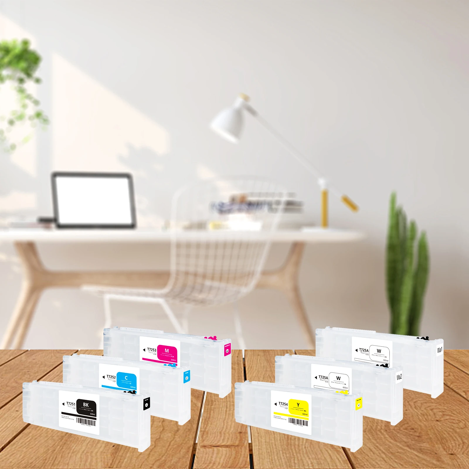 Cartucho de tinta recargable Winnerjet T7251-T725A con chip de un solo uso para impresora Epson SureColor F2000 F2100 F2300