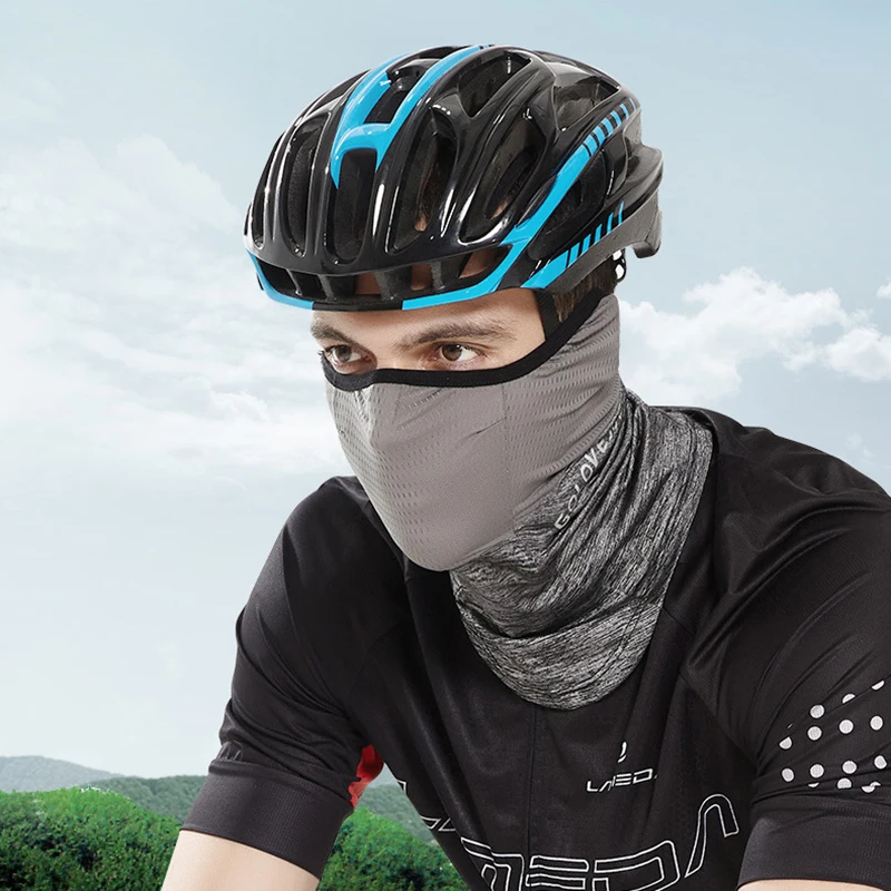 Radsport maske Outdoor-Sport Sommer Magie Bandana Eis Seide Sonnenschutz atmungsaktiver Schall dämpfer