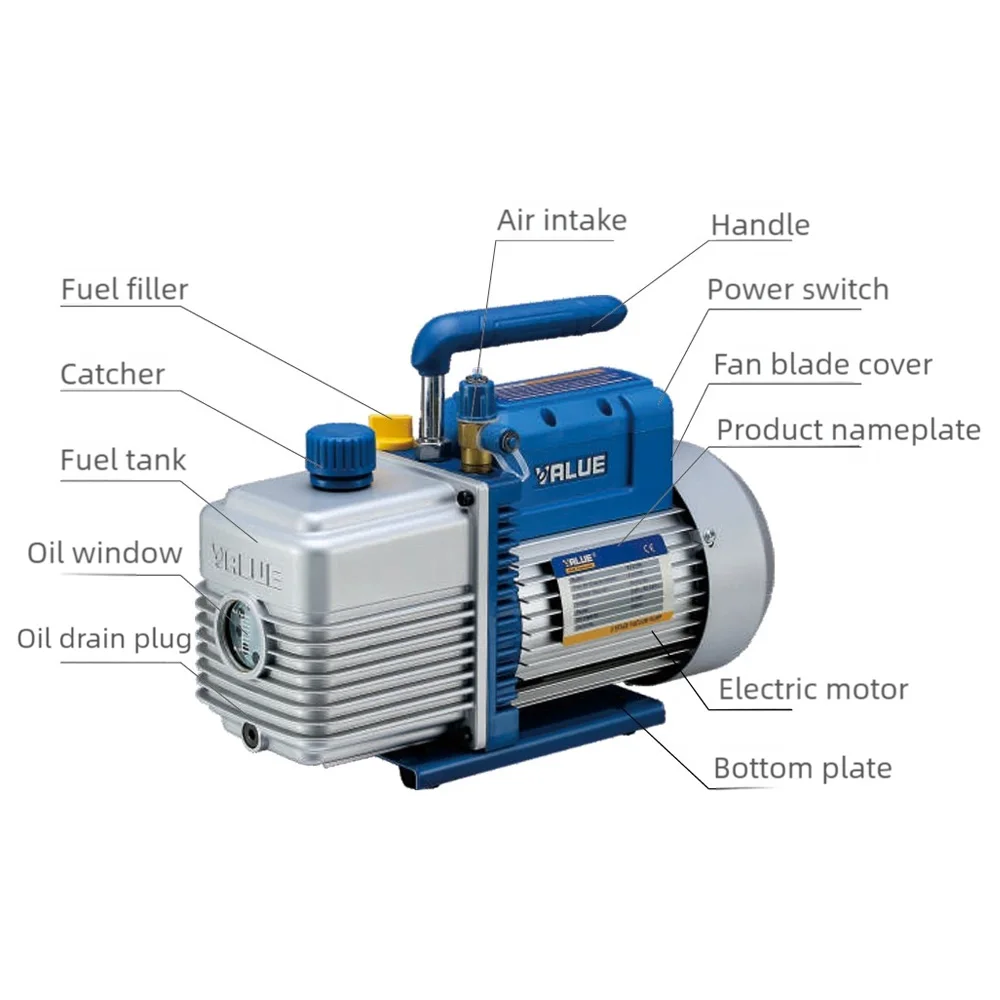 VALUE Single-Stage Vacuum Pump Air Condition Add Fluoride Refrigeration Tool For Air Conditioner Refrigerator 220V 150W FY-1H-N
