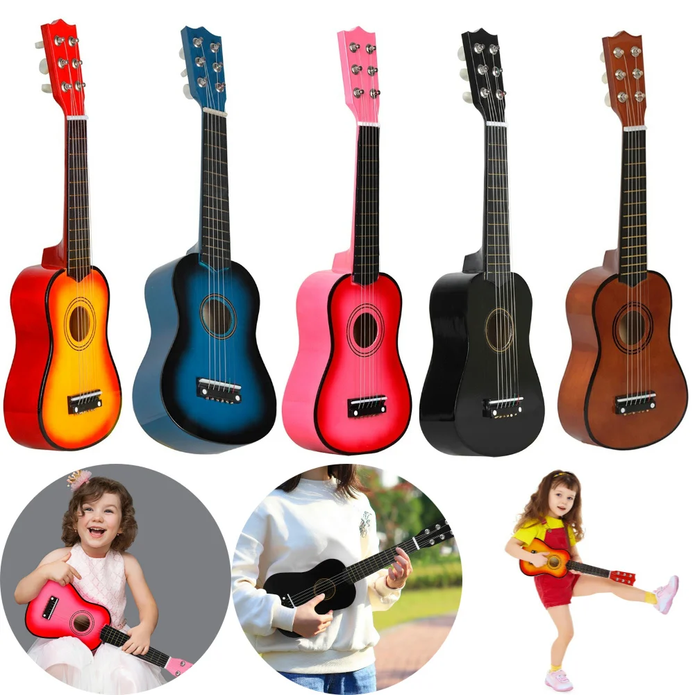 Children Ukulele Guitar Toy Mini 6 Strings Gifts Musical Educational Musical Instrument Enjoyable Instrument Supplies