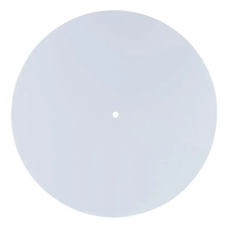 ABMF White Acrylic Vinyl Record Mat Turntable Slip Mat Anti-Static Protective Mat Reduce Vibration for Record Player Turntable