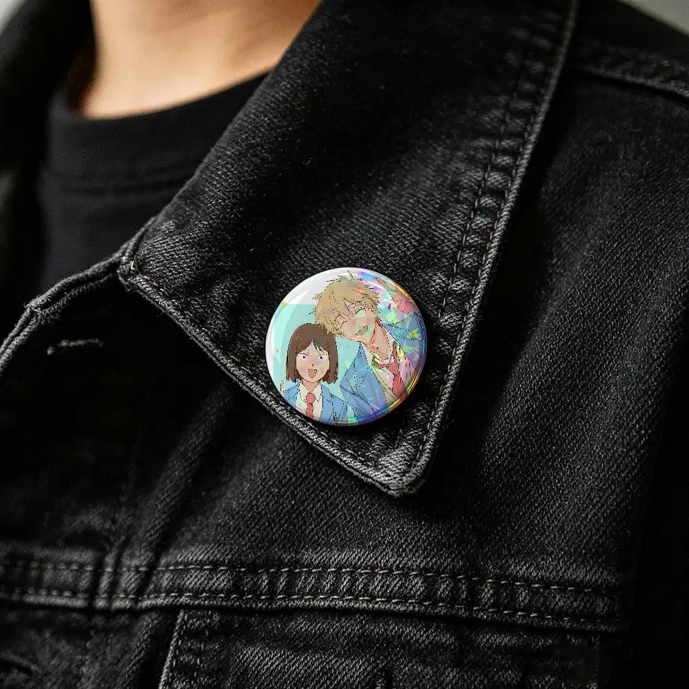 Anime Skip-And-Loafer Badge Pins For Friend, Backpack, Clothing, Collectible Accessories, Jewelry Gift