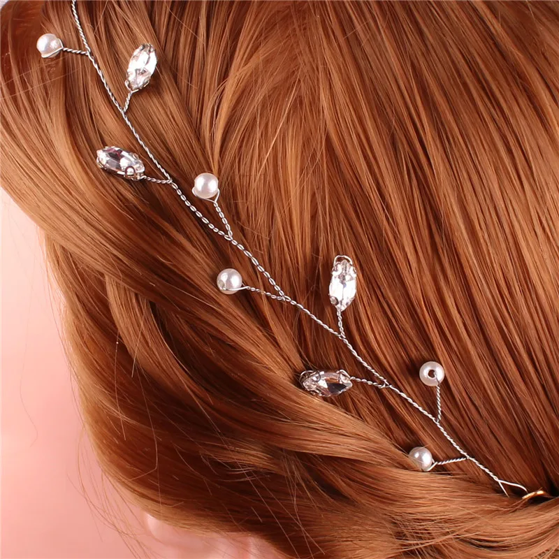 Bridal Headdress Handmade Flower Pearl Headdress Bridal Hair Accessories Wedding Jewelry