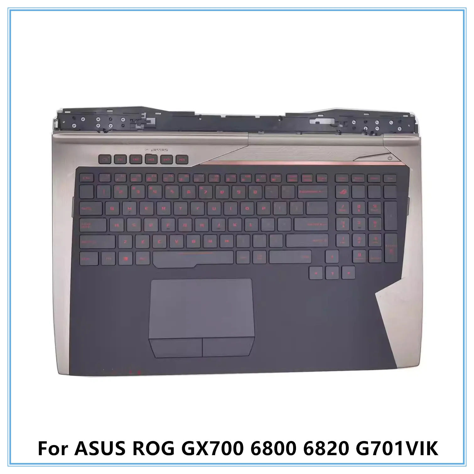 

Для ноутбука ASUS ROG GX700 6800 6820 G701VIK: верхняя крышка (палмрест) с американской клавиатурой
