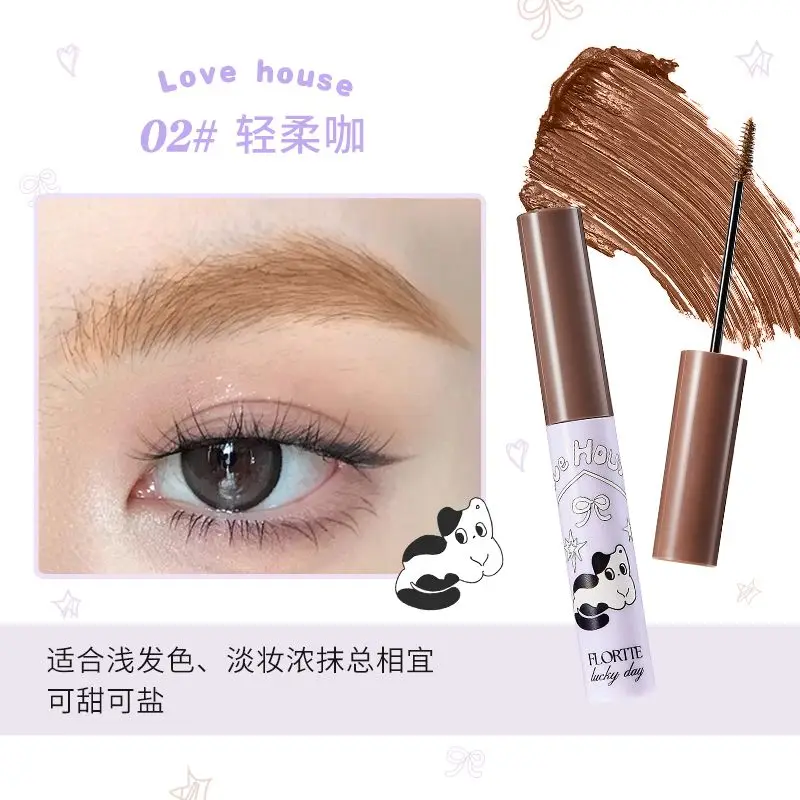 FLORTTE crème de coloration des sourcils imperméable à l'eau anti-transpiration sans taches définition stéréoscopique naturelle tatouage des sourcils maquillage cosmétiques