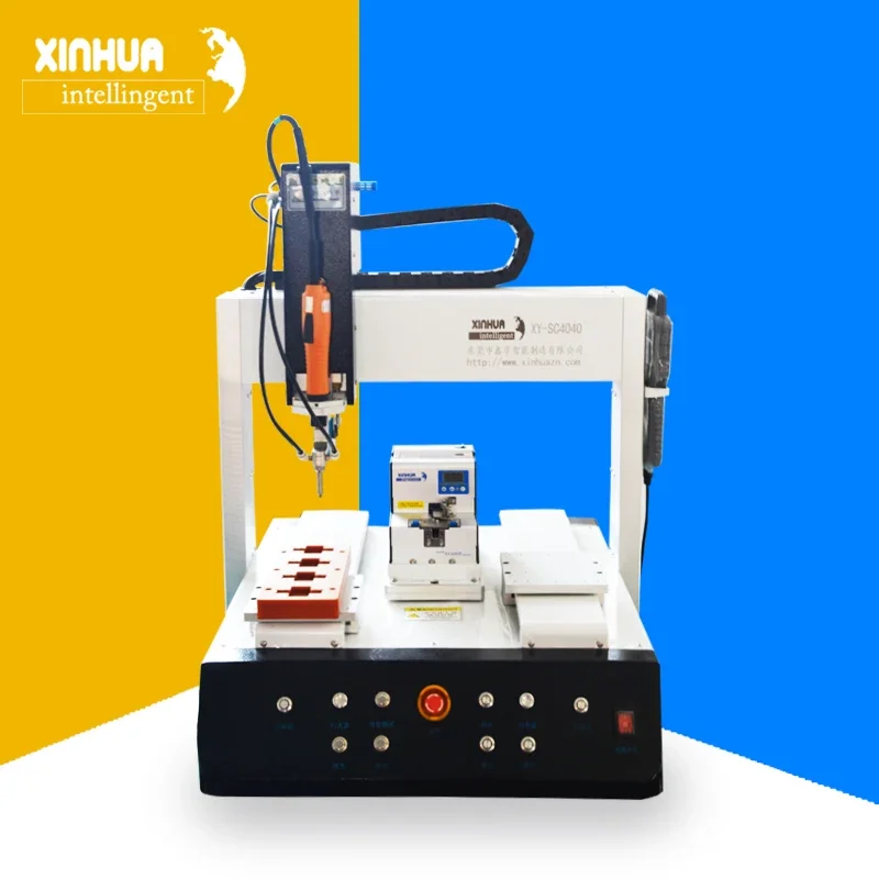 Desktop 5 Axis Full Automatic Multi-Function Television & Glass Lid Screw Fastening Unscrewing Locking Machine