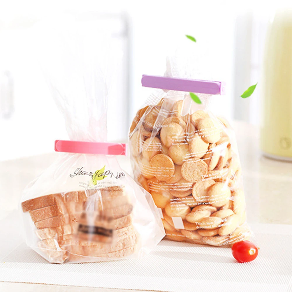 

24Pcs Food Seal Clip Plastic Snack Bag Sealing Clamp Airtight Food Sealer Clips for Home Kitchen Use Snack Bag Clip