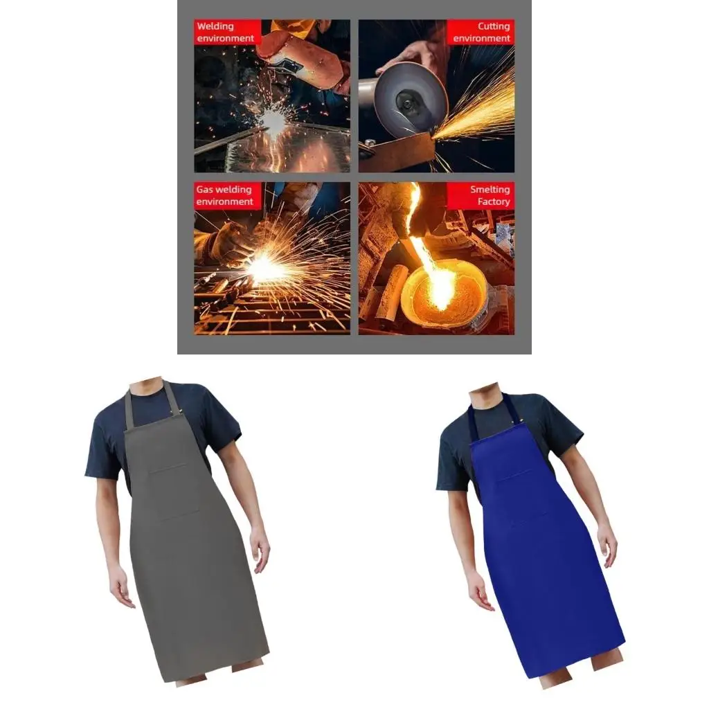 

Fireproof Welding Apron Heat Resistant Flame Retardant Fabric Safety Workclothes