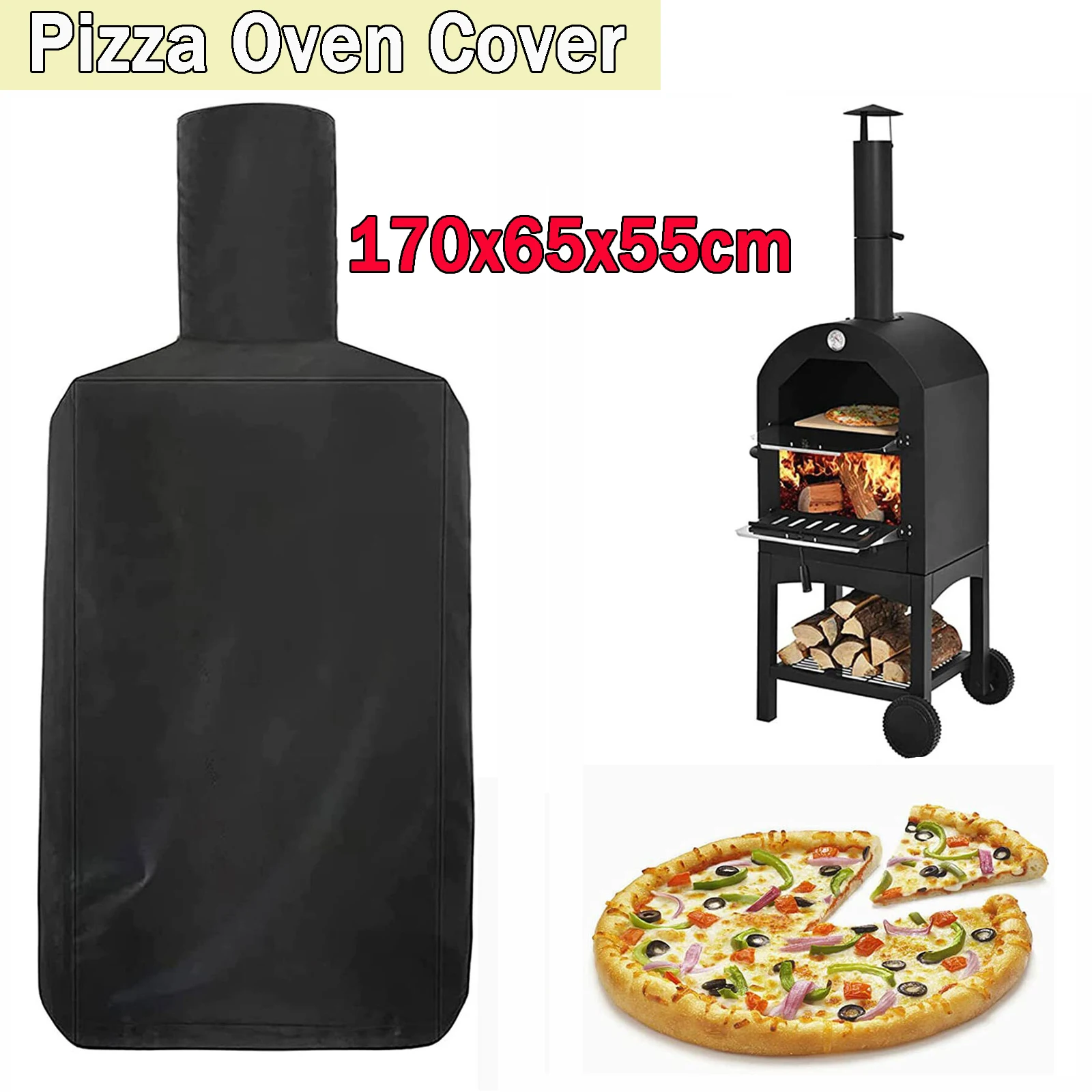 

Waterproof Outdoor Bbq Cover Oven Protector Pizza Oven Cover Garden Courtyard Grilling Enthusiasts Protective Storage