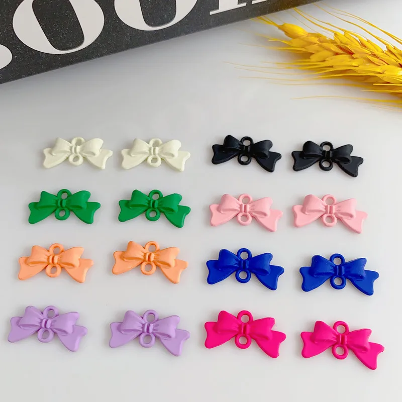 10pcs Handmade Butterfly Pendant Connectors Colorful Alloy Pendants Jewelry Connectors for Diy Jewelry Making Findings