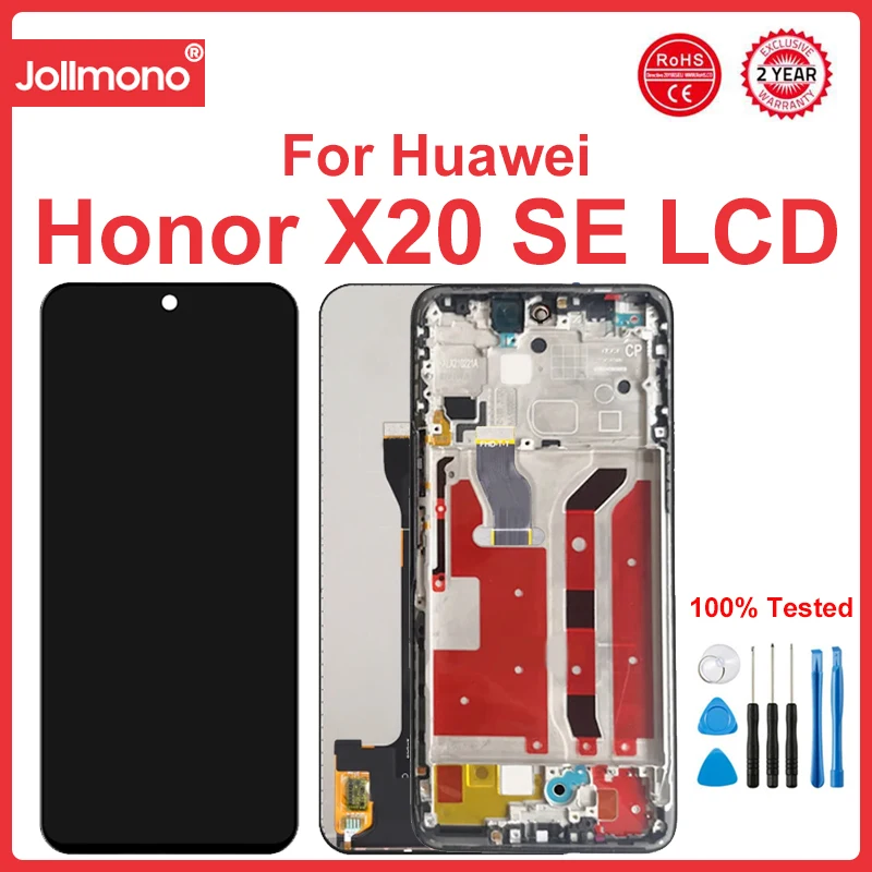 

6.6'' For Honor X20 SE LCD Display Touch Screen Digitizer Assembly for Honor X20 SE Display With Frame Replacemet