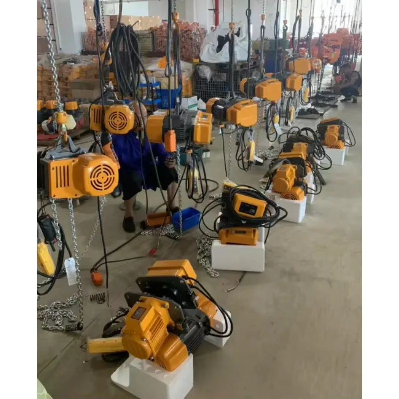 Pneumatic Air Hoist 5Ton, Chain Length 50 Meters Lowering Electric 1/4 Ton Chain Hoist With Trolley