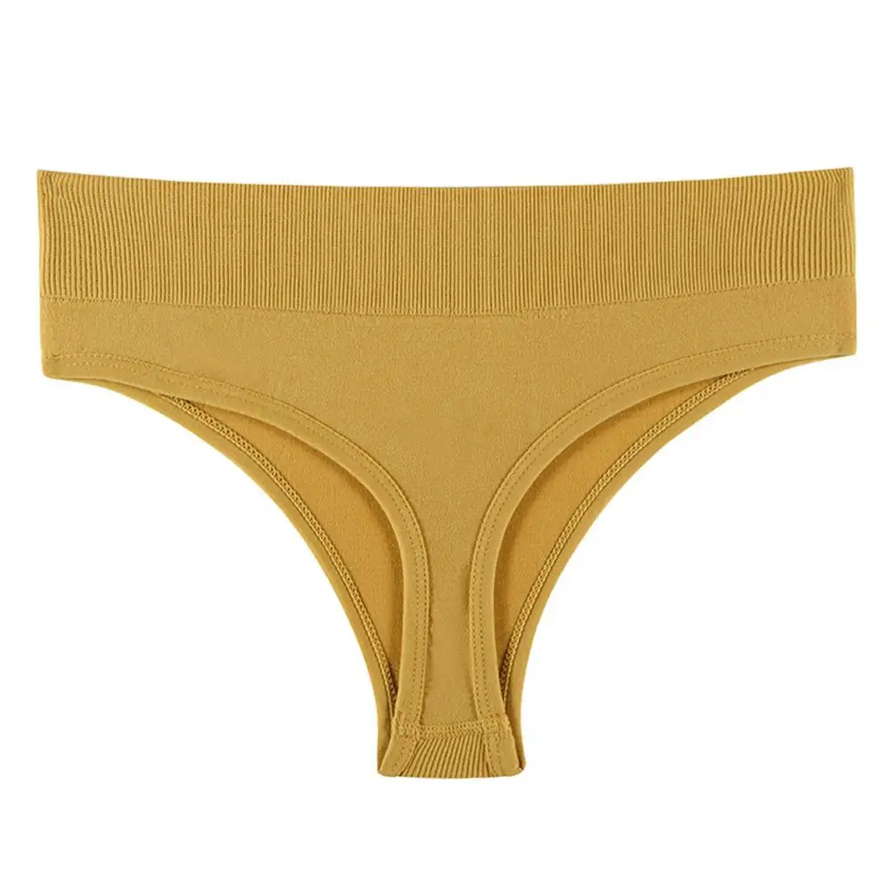 Cuecas monocromáticas em forma de triângulo, cuecas estilo simples, calcinhas esportivas femininas, moda esportiva intimidade