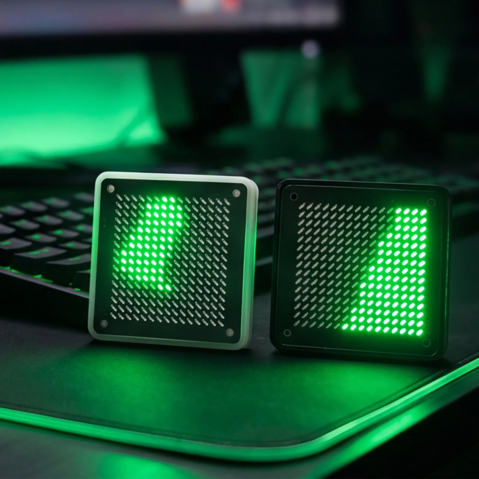 LED Funny Luminous Ornaments Rechargeable Mini Desktop Ornament Atmosphere Decorations Light for Home Bedroom Tabletop Decor