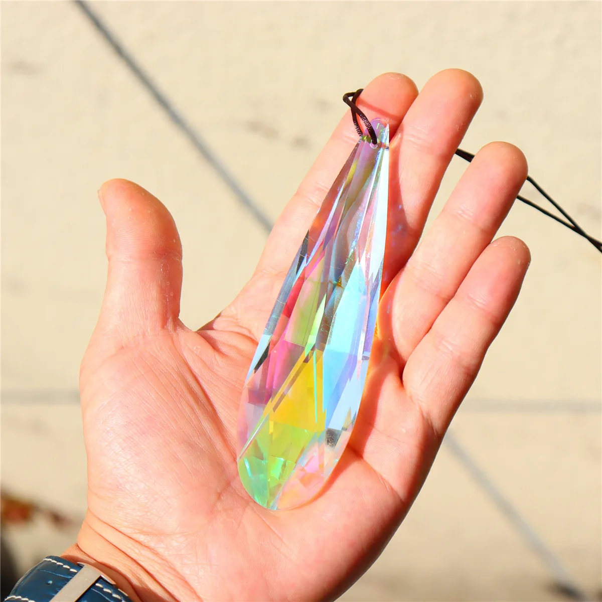 Prisma di cristallo Suncatcher Window Hanging Sun Catchers AB cristalli colorati prisma sfaccettato Rainbow Maker Pendant