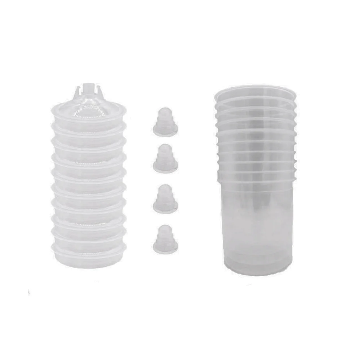 Taza de pintura desechable 600CC, tanque de mezcla de pintura en aerosol, tipo H/O, taza desechable rápida