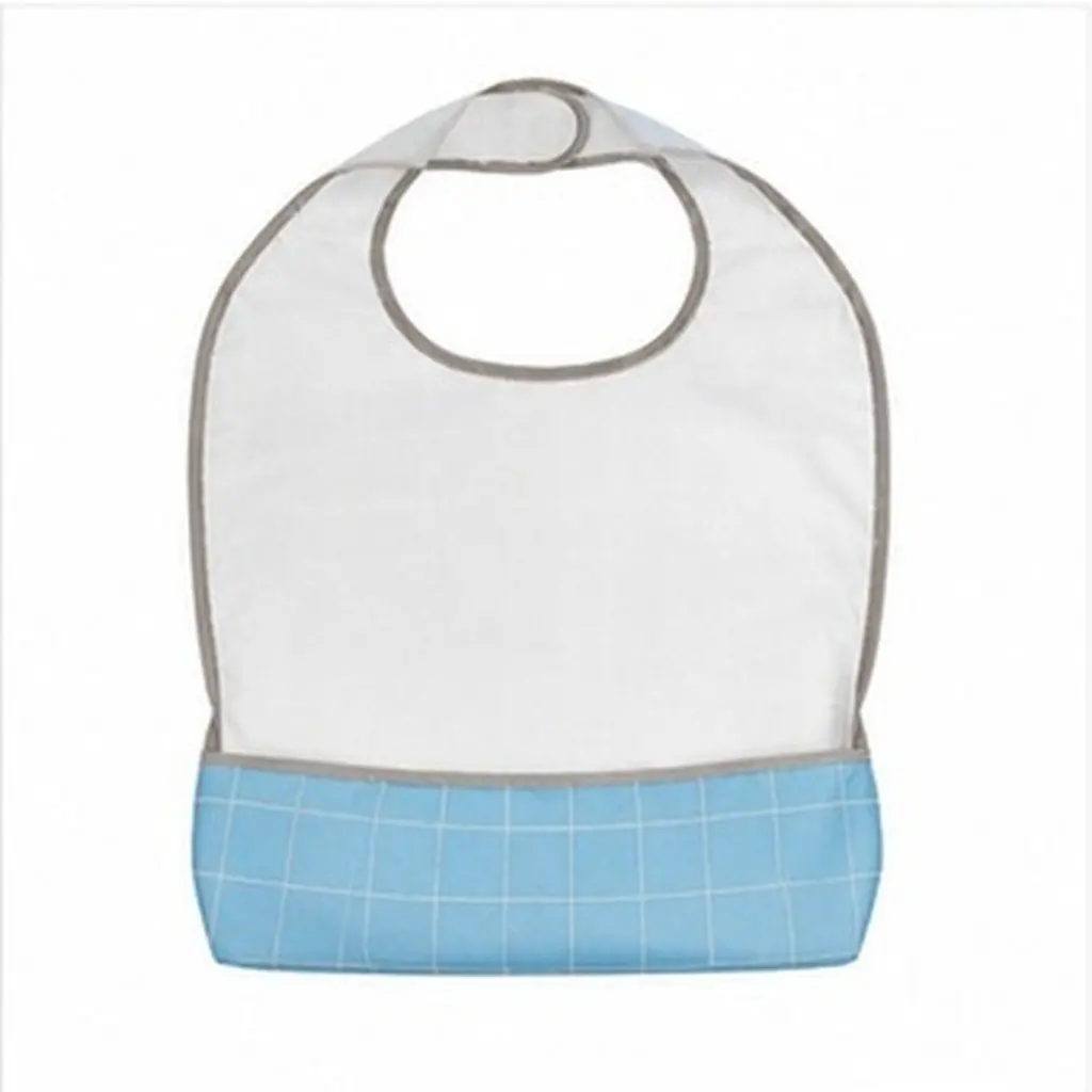 2Pcs Waterproof Adult Eating Bib Premium Polyester Tpu Material Skin-Friendly Oil-Proof Large Rice Apron for Seniors Portable