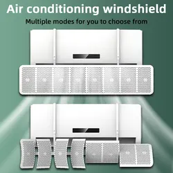 Wall-Mounted Universal Air Conditioning Windshield Anti-Direct Blowing Air-Conditioner Outlet Baffle Cover Wind Deflector