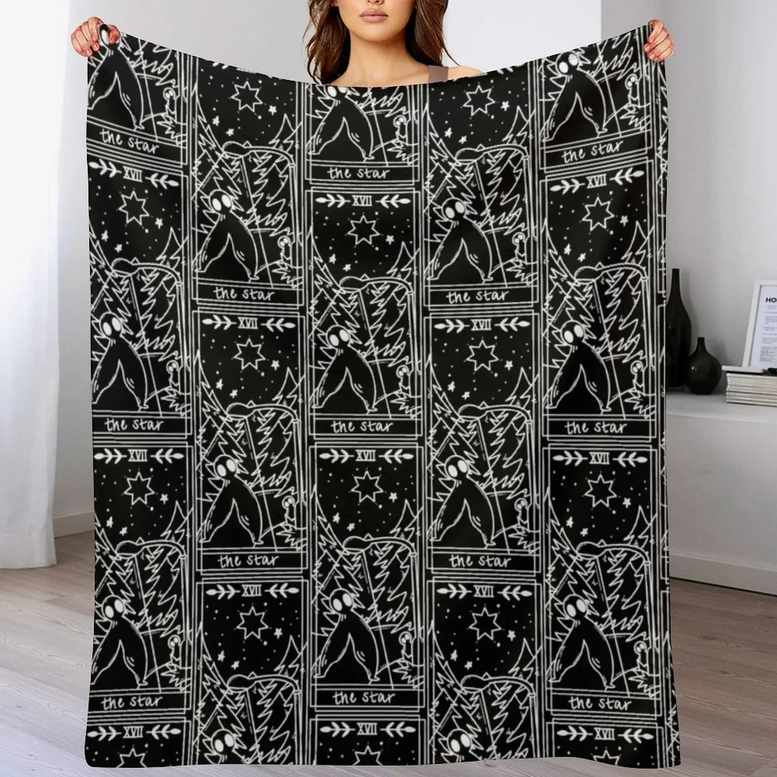 

Fresno Nightcrawlers - The Star / Cryptid Cutie Tarot Throw Blanket Reusable Durable Soft Blanket for All Seasons