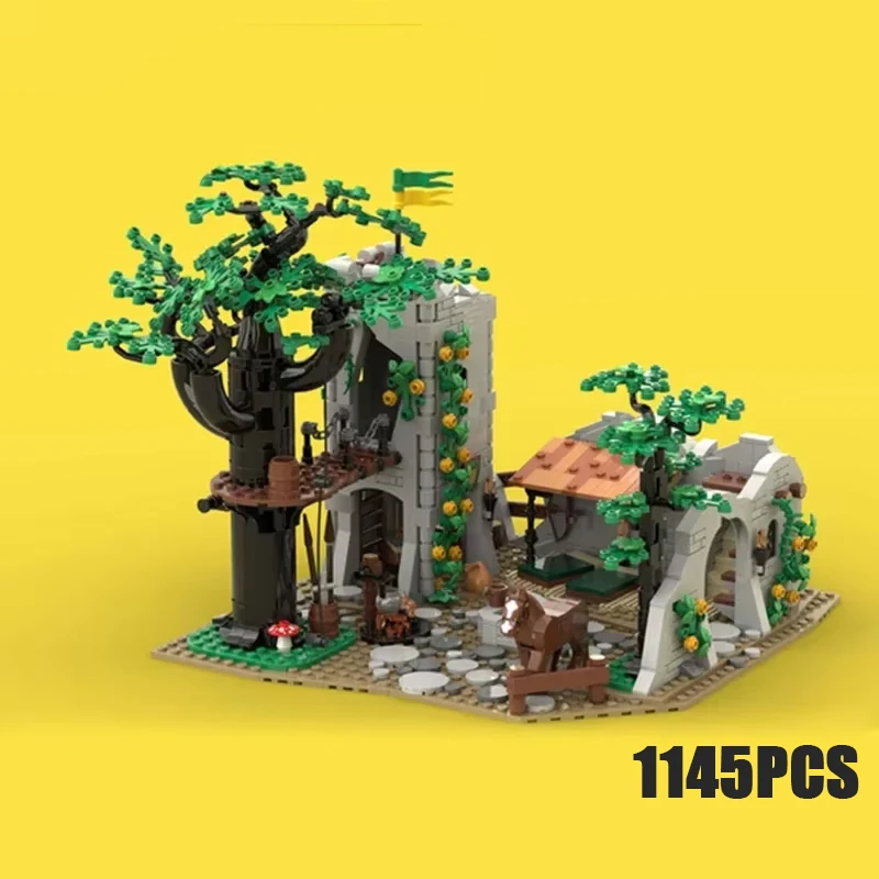 

Medieval Fortress Model Moc Building Bricks Forest Men's Camp Technology Modular Blocks Gifts Christmas Toys DIY Sets Assembly