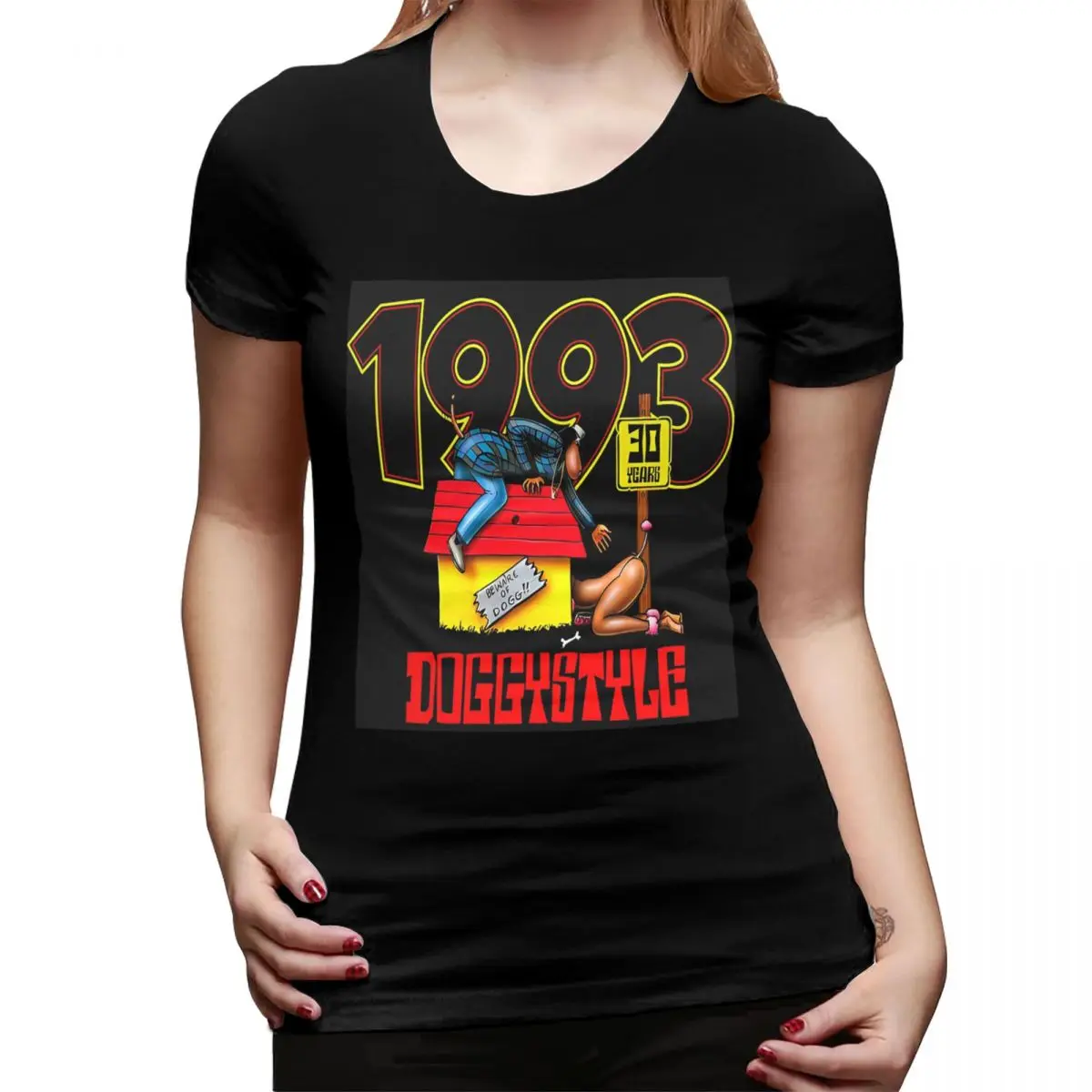 Snoop dogg doggystyle música rapper camiseta para mulher o-pescoço streetwear t camisas femininas curtas roupas de verão topos