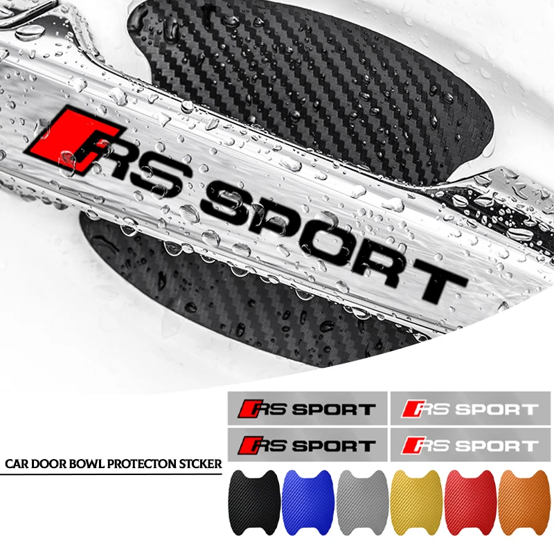 

8Pcs Car Door Sticker Auto Handle Anti Scratch Protection Film for For Audi Q7 Q3 Q5L Q2L A4 A7 A5 RS3 S4 S5 S6 S7 S8 A6L A4L A3
