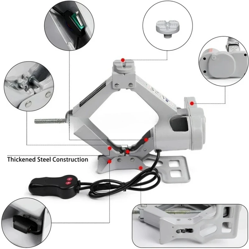 

Электрический автомобильный домкрат-ножницы 12В для подъема и демонтажа колес, инструмент для авторемонта