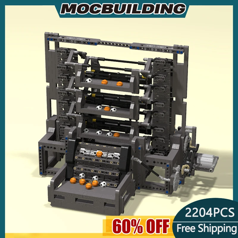 

Creative Toys GBC Paternoster Lift Stadium Elevator Assembly MOC Building Blocks DIY Parent-child Science Educational Modle