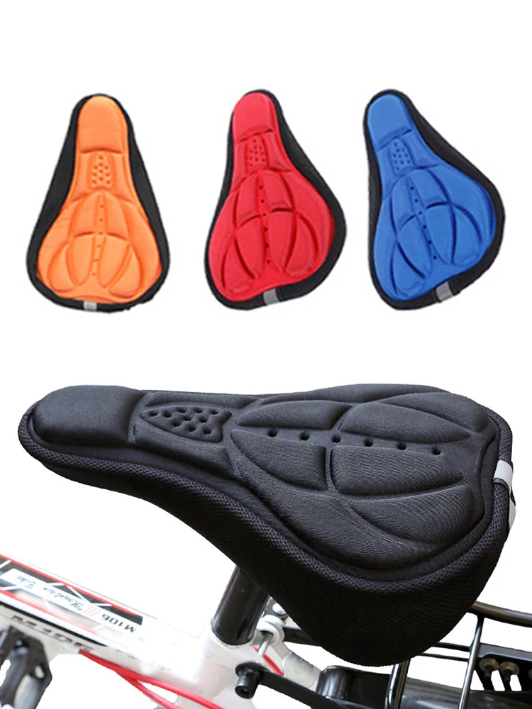 AliExpress GUOMUZI 1Pc Bicycle cushion Bike Seat Cover high density sponge and polymer Soft 3D Cycling Bicycle MTB Bicycle Accessory