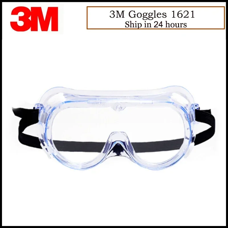 3M 1621 Dust Chemical Goggles Working Safety Glasses Anti-acid Safety Glasses Anti-wind G82302