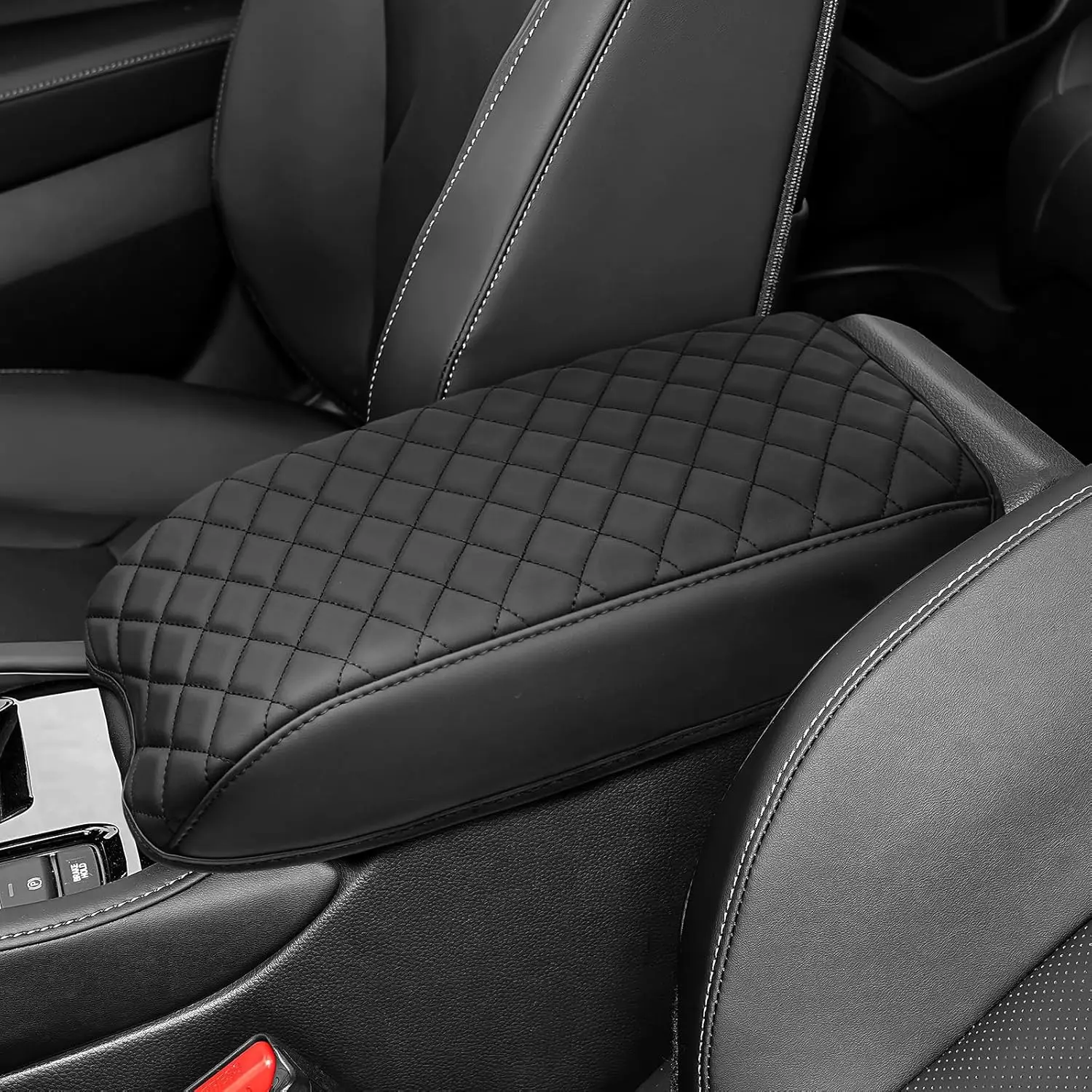 Center Console Armrest Cover Compatible For Honda 2023-2025  Accord Include Hybrid Accessories Leather Material Center Console