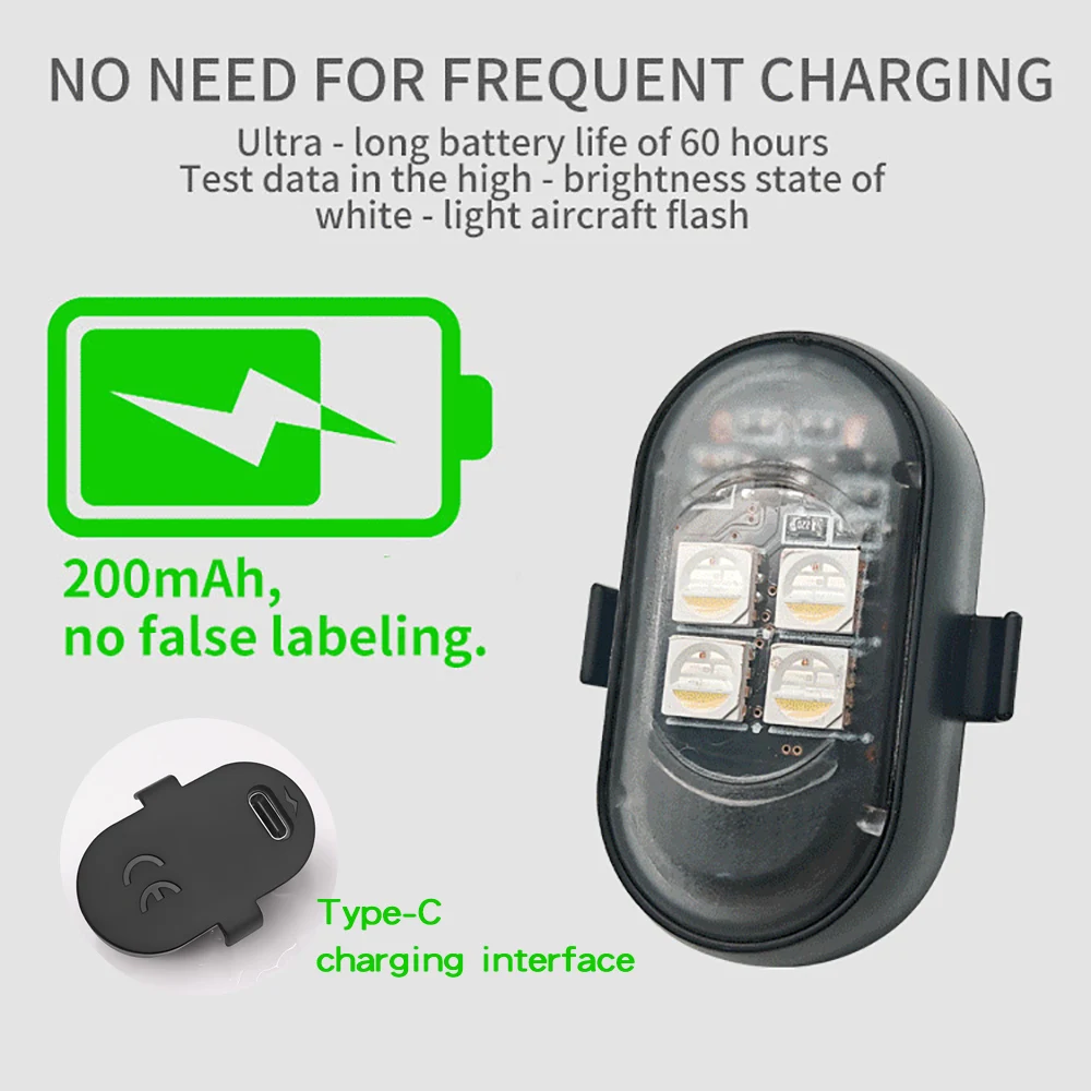 ترقية أضواء جو السيارة RGB، بطارية أكبر وأكثر إشراقا، كابل شحن من النوع C، جهاز تحكم عن بعد لاسلكي متعدد الأوضاع لسيارة Motorcyc #3