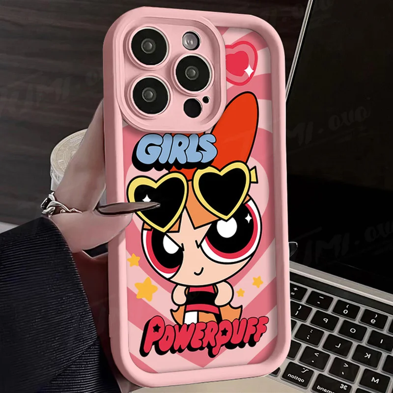 Cartoon Powerpuff Girls Case for Samsung Galaxy A55 A35 A25 A15 A05 A05S A24 A13 A23 A12 A22 A32 A52 A52S A71 A72 A11 A51 Cover