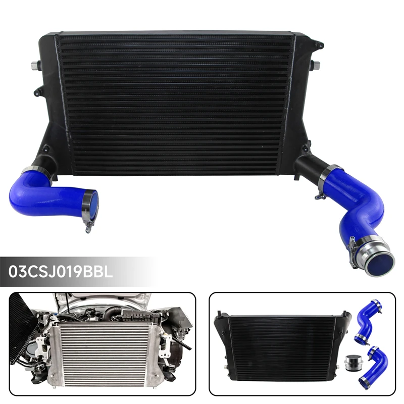 

FMIC Intercooler Kit Turbo Fits For Vw Golf GTI 06-10 2.0T MK5 Gen2 (VERSION 2) Black / Blue /Red