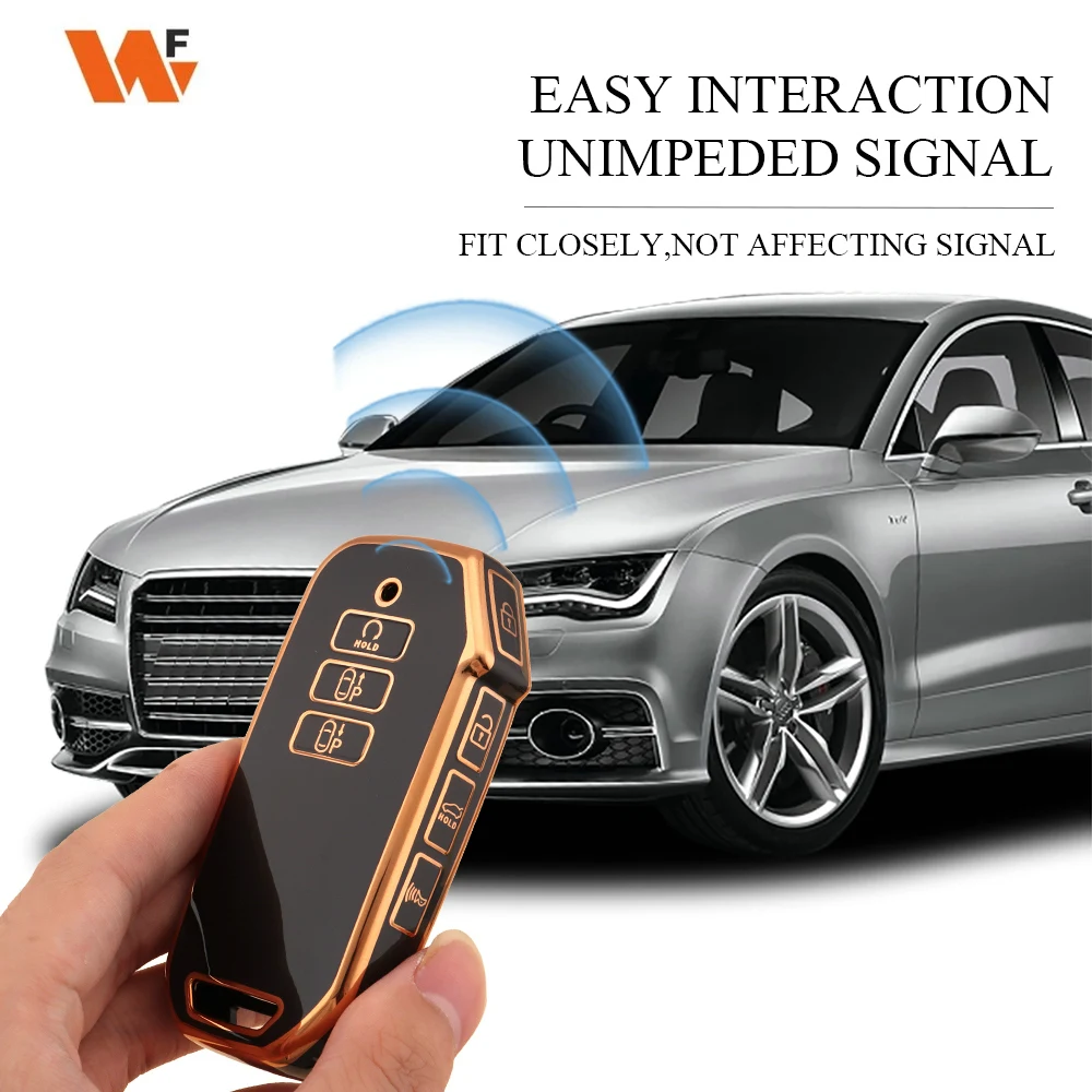 TPU Car Remote Key Case Cover Shell For Kia 2022 Sportage 2023 Niro Hybrid 2021 Sorento MQ4 2022 EV6 GT-Line K8 V6 Accessories