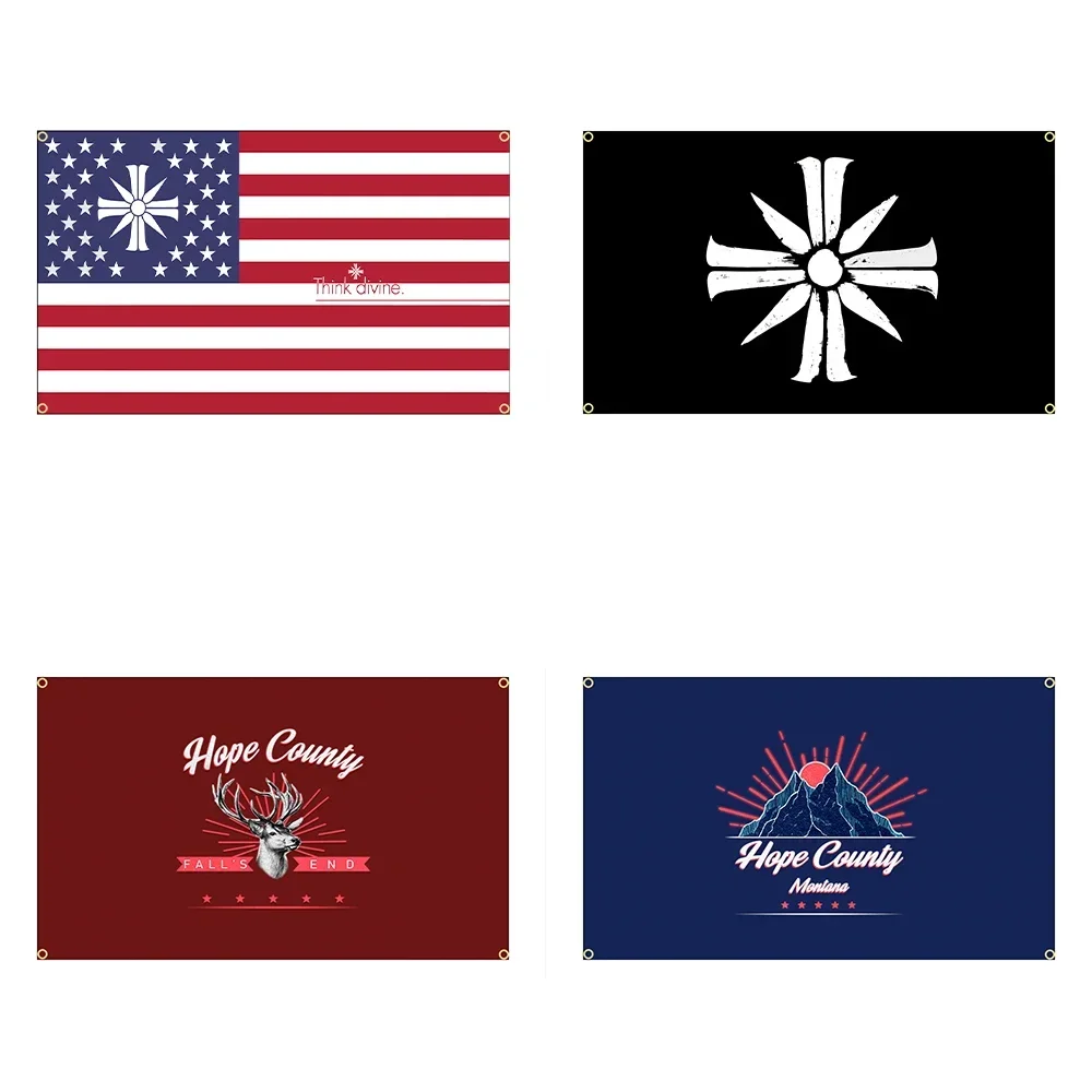 FLAGDOM 90x150cm 3x5FT Far Cry 5 Flag Hope Country Flags Printed Banner For Decor