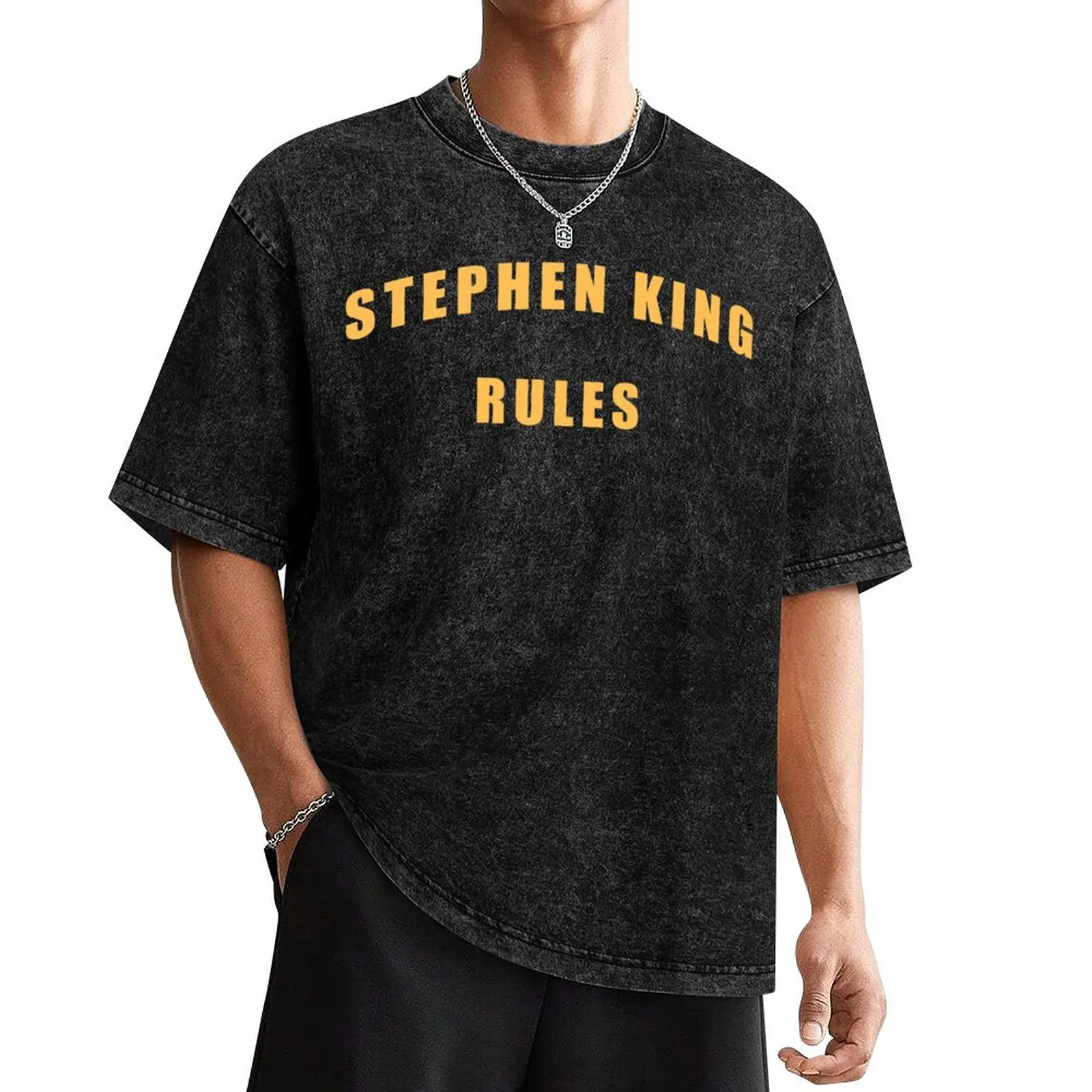 

Stephen King Rules T-Shirt cotton graphic tees new gifts and t-shirts mens t shirts