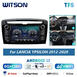 WITSON-Autoradio Android 14, Carplay, WiFi, GPS, Stéréo, Limitation Navi, Unité Centrale de Véhicule, pour Voiture LANCIA YPSILON (2012-2020)