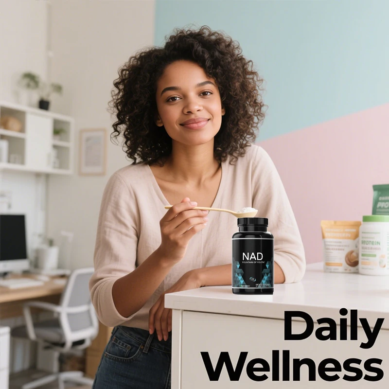 

1 bottle NAD+capsules Nicotinamide mononucleotide increases energy promotes cell repair regulates metabolism is a health food