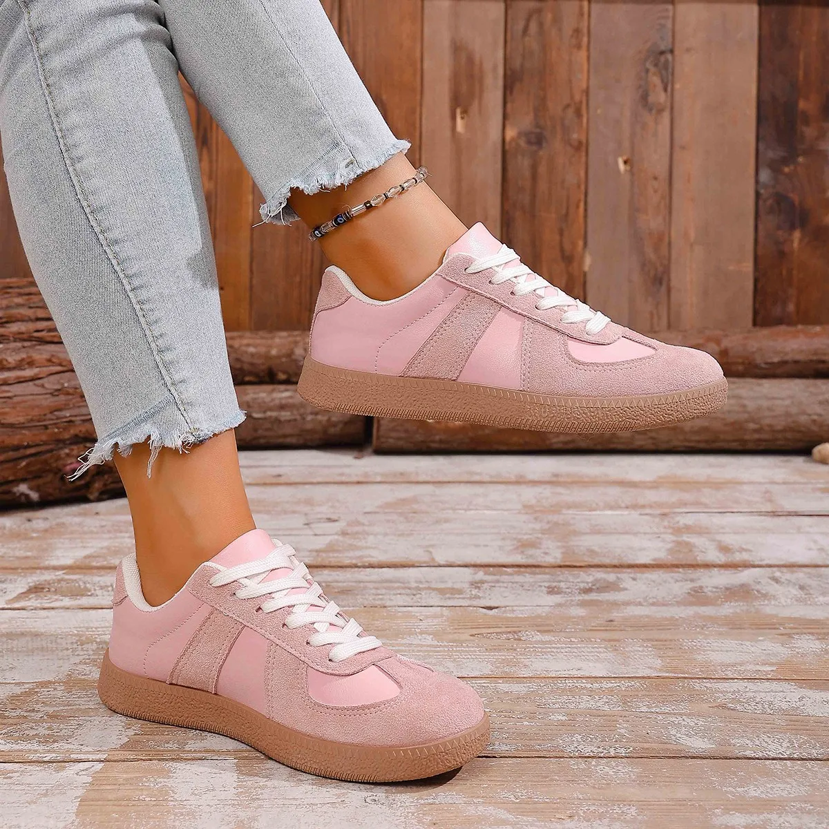 Women's Spring New Classic Solid Color Flat Shoes 2026 Everyday Office Shopping Slip-on Comfortable Vulcanized Shoes Sizes 36-43