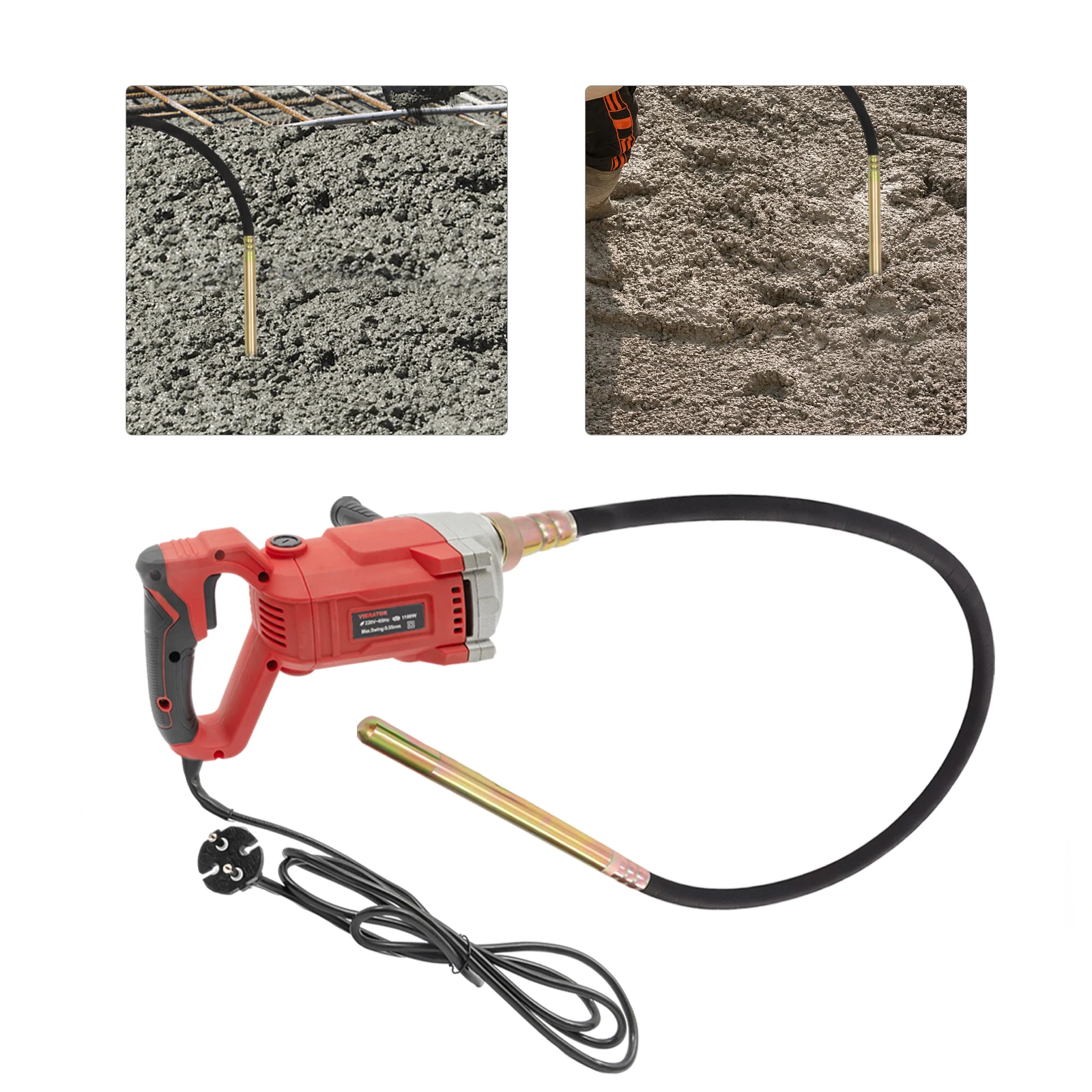 Electric Concrete Vibrator with 2m Hose, Handheld Portable Cement Mixer Vibrating Tool 220V 1100W - AliExpress 202216001 Electric Concrete Vibrator with 2m Hose, Handheld Portable Cement Mixer Vibrating Tool 220V 1100W - AliExpress 202216001