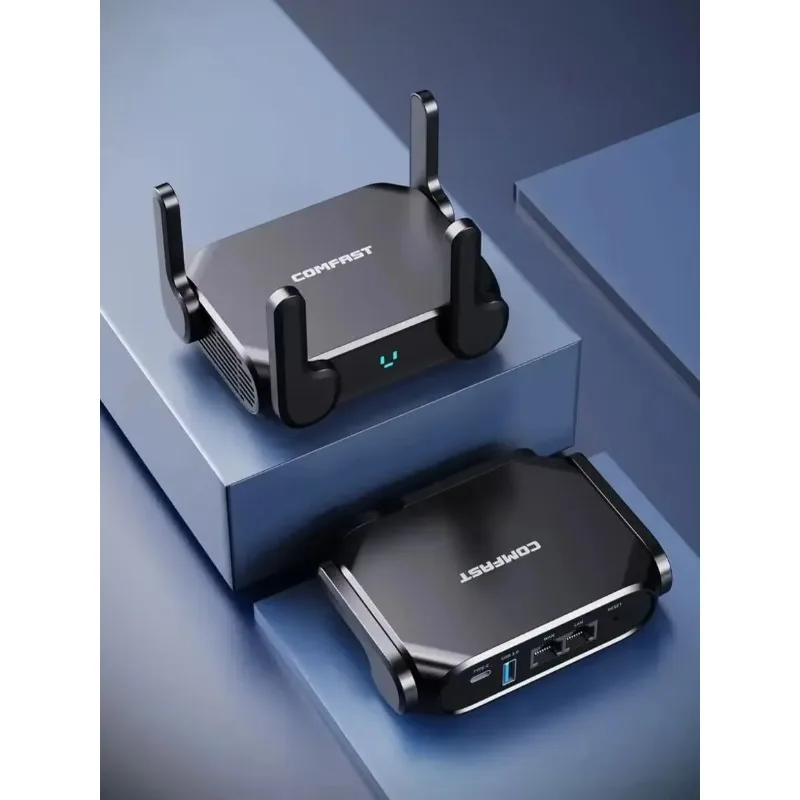 WiFi System Whole Home Coverage Gigabit Wi-Fi Router Range Extender 4 Antennas Mesh Network Booster
