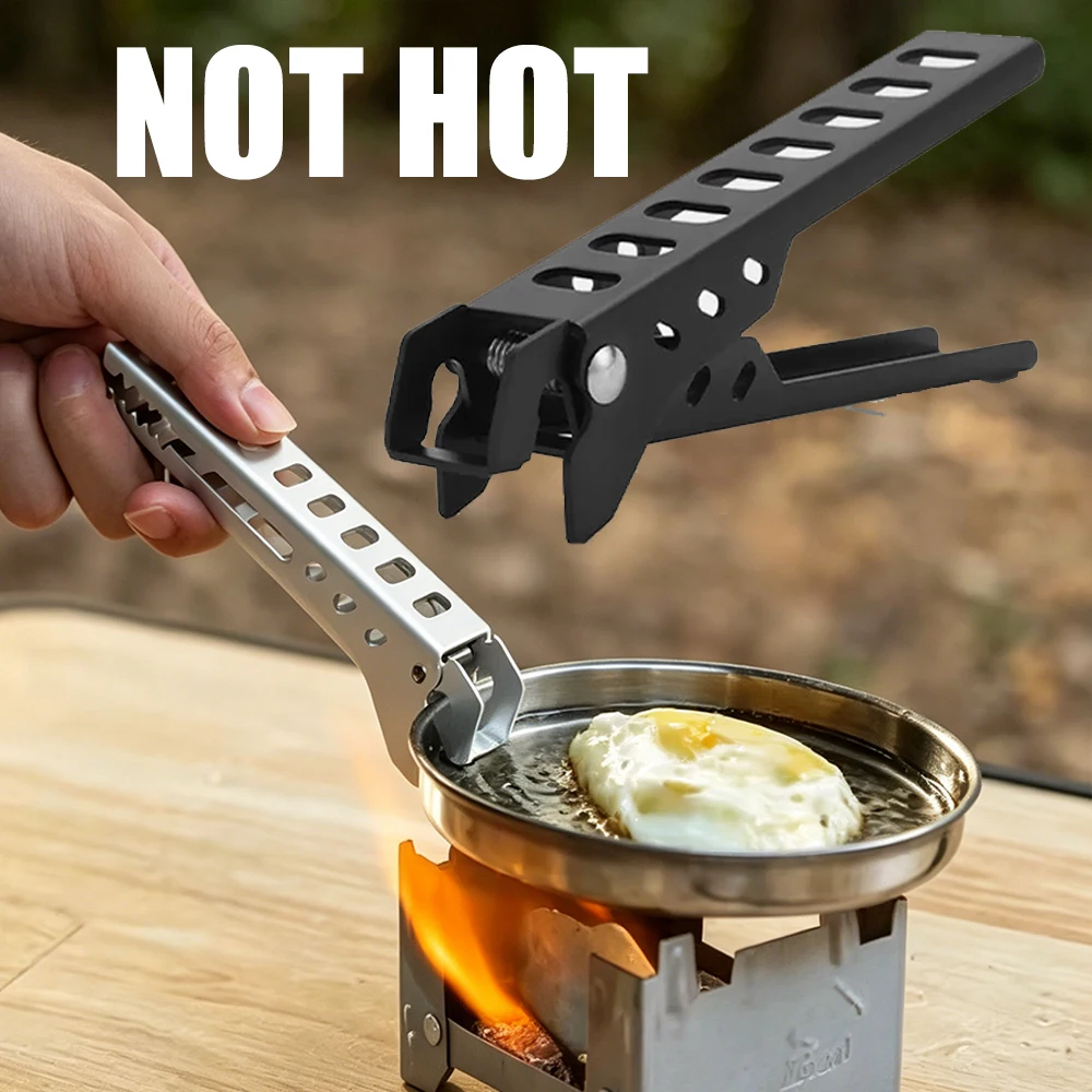 Utensílios de Cozinha: Pegador de Panelas e Tigelas Antiescaldante em Liga, Portátil para Acampamento, Piquenique e Cozinha ao Ar Livre